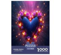 Rose Puzzle 1000 Pièces Educa Jouet en Bois Jeu D'Intelligence Décoration Intérieure Jeu Éduchatif Challenge Toy Adultes & Enfants des 14 Ans 38x26cm/1000pcs