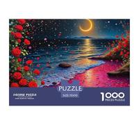 Rose Puzzle 1000 Pièces Plante des Fleurs Puzzle Adulte Classiques Jeu D'Intelligence 70x50cm/1000pcs