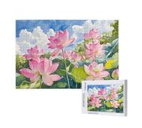 Rose Puzzle 5000 Pièces Adultes Puzzle Lotus Classique, Activite Manuelle Adulte, Puzzles de Jeu Stimulants, Puzzles Impossible, Enjoy Activités de défi Familial pour Ies Soirées de Jeu,p112t