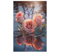 Rose Puzzle en Bois EnfFourmi 1000 Pièces - Jeu Educatif Motricité Fine Et Concentration - Puzzles pour Adultes （78×53cm）