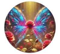 Rose Puzzle Rond De 1000 Pièces pour Adultes Filles Inspirational Voyage Célèbres Unique Décompression Impossible' Pression Réduite Familial 1000pcs (67.5x67.5cm)