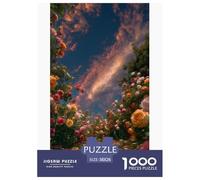 Rose Puzzles 1000 Pièces Jeu De Défi Jouet Adultes Et Enfants Fleur Sea Jeu De Puzzle Jeu Éducatif Détente Cadeau Décoration Maison 38x26cm/1000pcs