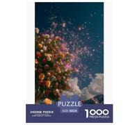 Rose Puzzles 1000 Pièces Jeu De Défi Jouet Adultes Et Enfants Fleur Sea Puzzle Impossible Défi Éducatif Design Créatif Cadeau Décoration Maison 38x26cm/1000pcs