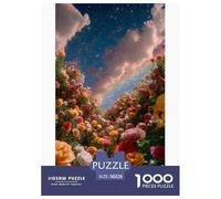 Rose Puzzles 1000 Pièces Jeu De Défi Jouet Adultes Et Plus De 12 Ans Fleur Sea Puzzle Plaisir De Famille Défi Éducatif Temps Libre Cadeau Décoration Maison 38x26cm/1000pcs