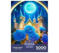 Rose Puzzles De 1000 Pièces pour Adultes Classiques Jeu D' Impossible, Art Adultes Enfants 70x50cm/1000pcs