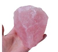 Rose Quartz Raw Stone Crystals Gemstones Rough Crystal for Tumbling Cabbing Polishing Fountain Decoration,300~500g