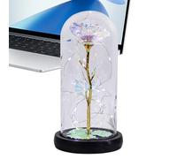 Rose- Rainbow Night lightflowerOrnaments, Artificial Forever flowerRomantic Rainbow roseflowerExquisite roseFlowers for Wife Daughter | Surprise Gift, Valentine's Day Proposal