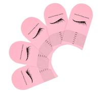 Rose Règle de Mesure des Cils en Plastique 5 pièces | Guide D’Alignement Visuel, Facilite le Mapping Régulier, pour Techniciens, Étudiants, Salons et Formation Beauté