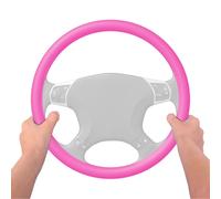(Rose République Tchèque) Housse de volant élastique universelle en silicone pour voiture, texture douce