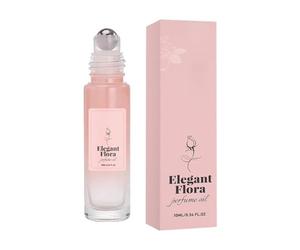 Rose Roll Perfume, Portable Scent Oil, 0.79in Elegance with Extract Feature, Long-Lasting Fragrance Fluid, Aesthetic Garnish with Floral Design, Travel Accessory for Dating and Wedding
