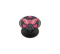 Rose Rose Érable Papillon Art Nouveau Botanique PopSockets PopGrip Adhésif