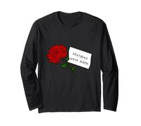 Rose rouge avec des erreurs de citation ont été faites Manche Longue