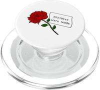 Rose rouge avec des erreurs de citation ont été faites PopSockets PopGrip pour MagSafe