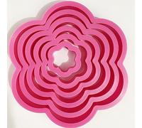 Rose rouge Flower cookie cutter - 6 pièces Flower cookie cutter pour la cuisson et la décoration de gâteaux pour gâteau au Fudge, beignets DIY