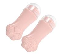 Rose Rouleau de Massage Facial en ABS Patte de Chat 2 Pièces | Soins du Visage Légers, Usage Peau Sensible, Massage Complet, Circulation Améliorée, Design Mignon