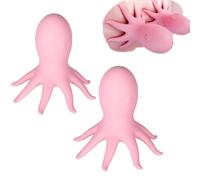 Rose Silicone Portatif Mamelon Tétons Vibromasseur Suceur Forme de Pieuvre