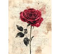 Rose Sketchbook: Romantic Floral Art Journal and Drawing Book (8x10 Sketch Book, 201 Pages)