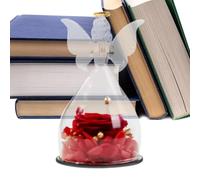 Rose stabilisée - Figurines d'anges avec rose à l'intérieur - Expression artistique Rose stabilisée, décoration intérieure en rose, fleurs faites à la main pour toujours pour la fête des mères, Na