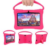 Rose Tablette tactile 7 pouces WiFi Bluetooth Android tablette éducative pour enfants apprentissage écran HD multi-fonction