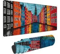 Rose Tapis de Souris Gaming 1000x500x3 mm Grand Tapis de Souris XXL, Paysage Mouse Pad à Bords Cousus, Lavable, Base en Caoutchouc Antidérapante Mousepad Gaming pour Decoration Maison, Cadeau z-3361