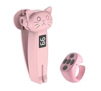 Rose Télécommande tourne page Bluetooth pour liseuse smartphone tablette avec clip écran affichage numérique et bague de contrôle