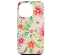 Rose Tropical Floral Garden Blossom Leaf Botanical Flower Coque pour iPhone 13 Pro