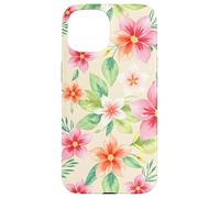 Rose Tropical Floral Garden Blossom Leaf Botanical Flower Coque pour iPhone 15