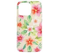 Rose Tropical Floral Garden Blossom Leaf Botanical Flower Coque pour iPhone 15 Pro Max