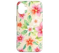 Rose Tropical Floral Garden Blossom Leaf Botanical Flower Coque pour iPhone 16 Plus