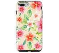 Rose Tropical Floral Garden Blossom Leaf Botanical Flower Coque pour iPhone 7 Plus/8 Plus