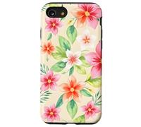 Rose Tropical Floral Garden Blossom Leaf Botanical Flower Coque pour iPhone SE (2020) / 7/8