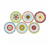 Rose&Tulipani 6 assiettes creuses 23 cm Mélange Nador Stoneware Ø 23 cm H3,5 cm