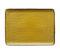 ROSE & TULIPANI Concerto Plateau Rectangulaire 36x26,5cm Ocre Stoneware