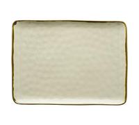 Rose & TULIPANI Plateau rectangulaire 36 x 26,5 cm Concert Ivoire