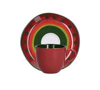 Rose & TULIPANI - Tasse à café avec Soucoupe Rouge Cozy Cottage