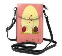 Rose Valentine Love Snails Day Women's Pu Leather Crossbody Small Bag Travel Wallet Bag