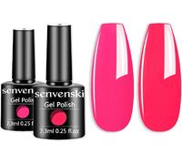 Rose Vernis Semi Permanent, Nudité Lumière Bébé Chaud Rose Vernis À Ongles Gift Set Uv Led Art Varnish Kit Pour French Manucure (Cs2-020)