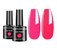 Rose Vernis Semi Permanent, Nudité Lumière Bébé Chaud Rose Vernis À Ongles Gift Set Uv Led Art Varnish Kit Pour French