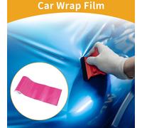 Rose Vif Rouge Pellicule Protecteur Voiture Enveloppe Pellicule 10X152Cm / 0,3 Pix5 Pi Extérieur Intérieur Vinyle Enveloppe Couverture 5,5 Mil Pvc 1 Pc Universel