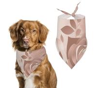 Rose Wallpaper Bandana triangle pour chien lavable en polyester Bavoirs mignons pour animaux de compagnie pour chiens de taille moyenne et grande
