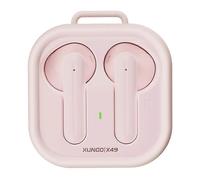 (Rose) XUNDD X49 écouteurs sans fil à bo?tier ouvert, compatibles Bluetooth, avec commandes tactiles