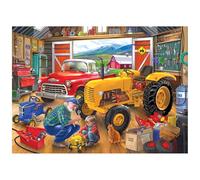 RoseArt - Bigelow Country - Grandpa's Garage - Puzzle de 1000 pièces, voitures nostalgiques et scène vintage pour adultes