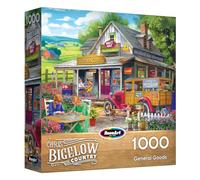 RoseArt - Chris Bigelow Country - Puzzle General Goods 1000 pièces - Scène vintage Country Store - Puzzle adulte - Taille finie 26,625 x 19,25, fabriqué aux États-Unis