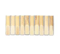 Roseaux de saxophone de ténor 2.5 résistance bb key roseaux naturels élasticité élevée remplacement durable pour les débutants 10pcs 7.9x1,7x0,4 cm