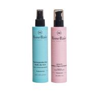 ROSEBAIE | Duo Lissage Parfait | Spray Thermoprotecteur + Crème Leave-in | Ricin Kératine Figue de Barbarie | Antihumidité & Antifrisottis | Protège jusqu'à 210° | Brillance Extrême (200ml x2)