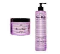 RoseBaie Duo Spécial Blonde & Blancs et AntiJaune Shampoing 500 ml + Masque 500ml