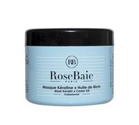 ROSEBAIE | Masque Cheveux Huile de Ricin et Kératine | Pousse et Hydratation | Cheveux Fragiles | Anticasse Antichute | Format 500ml