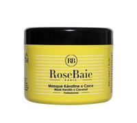 ROSEBAIE | Masque Kératine et Coco | Soin Profond Efficace Dès le 1er Lavage | Nutrition & Hydratation | Cheveux secs abîmés fourchus | Format 500ml
