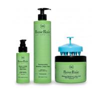 ROSEBAIE | Routine Trio Aloe Vera et Kératine | Purification et Hydratation | Shampoing 500ml | Masque 500ml | Sérum 100ml | Brosse massante offerte