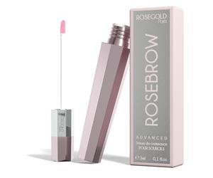 ROSEBROW Advanced Sérum de Croissance pour Sourcils Naturel par ROSEGOLD, Serum Sourcils Pousse +fournis +longs +épais, Fabriqué en France, sans hormone, Vegan (Cure 1 mois)